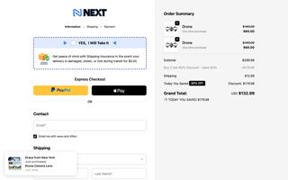 shop-three-step billing page
