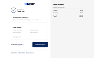 shop-three-step receipt page